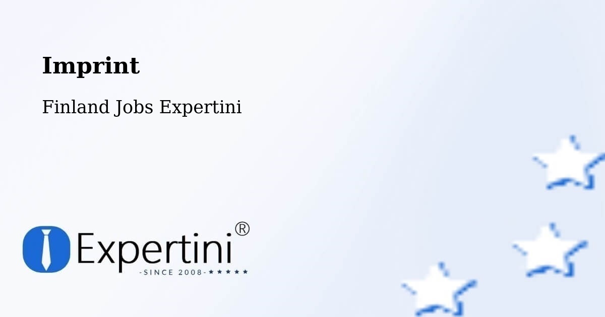 Imprint – Vihti - Finland Jobs Expertini